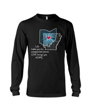 OHIO ARKANSAS LOVE BRINGS YOU HOME Long Sleeve Tee tile