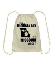 MICHIGAN GUY IN MISSOURI Drawstring Bag tile