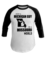 MICHIGAN GUY IN MISSOURI Baseball Tee tile