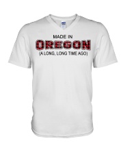 Made In Oregon A Long Long Time Ago V-Neck T-Shirt tile