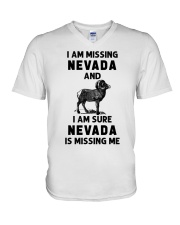 Nevada Is Missing Me V-Neck T-Shirt tile