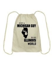 MICHIGAN GUY IN ILLINOIS Drawstring Bag tile