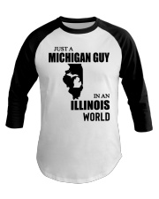 MICHIGAN GUY IN ILLINOIS Baseball Tee tile