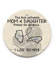 The Love Mom Daughter North Carolina Illinois Circle ornament - single (porcelain) front