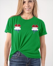 Netherlands Flag - Four Leaf Clover Classic T-Shirt apparel-classic-tshirt-lifestyle-front-101