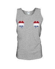 Netherlands Flag - Four Leaf Clover Unisex Tank tile