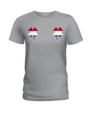 Netherlands Flag - Four Leaf Clover Ladies T-Shirt tile