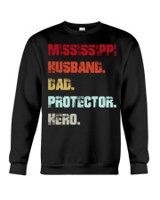 Mississippi Dad Hero Crewneck Sweatshirt tile