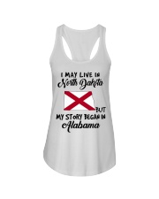 Began In Alabama - Live In North Dakota Ladies Flowy Tank tile