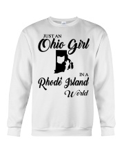 OHIO GIRL IN RHODE ISLAND Crewneck Sweatshirt tile
