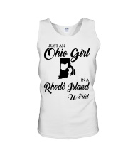 OHIO GIRL IN RHODE ISLAND Unisex Tank tile