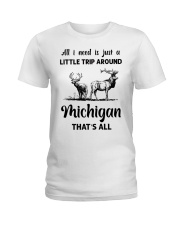 A Little Trip Around Michigan Ladies T-Shirt tile