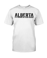 Alberta - My Story Begins Classic T-Shirt tile