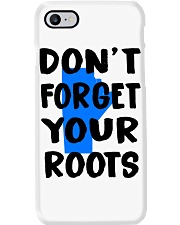 Manitoba Map Don't Forget Your Roots Phone Case tile