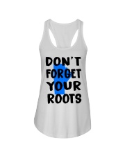 Manitoba Map Don't Forget Your Roots Ladies Flowy Tank tile