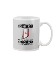 LIVE IN INDIANA CANADA IN MY DNA Mug tile