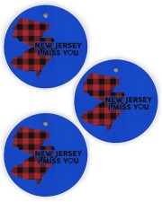 I Miss You - Jersey Circle Ornament (Wood tile