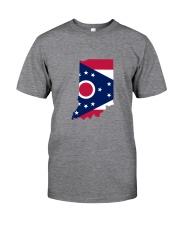 OHIO FLAG IN INDIANA Classic T-Shirt tile