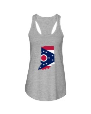 OHIO FLAG IN INDIANA Ladies Flowy Tank tile