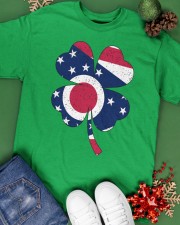 Flag Ohio Four Leaf Clover Classic T-Shirt apparel-classic-tshirt-lifestyle-back-69