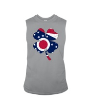 Flag Ohio Four Leaf Clover Sleeveless Tee tile