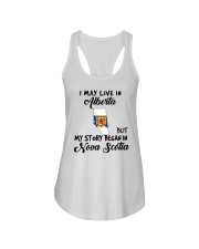 Began In Nova Scotia - Live In Alberta Ladies Flowy Tank tile