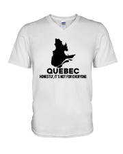 Quebec It's Not For Everyone V-Neck T-Shirt tile