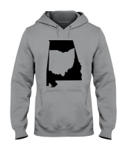 MAP OHIO IN ALABAMA Hooded Sweatshirt front