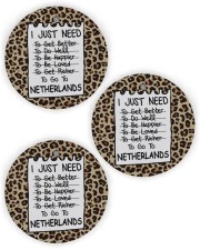 I Just Need To Go To Netherlands Circle Ornament (Wood tile