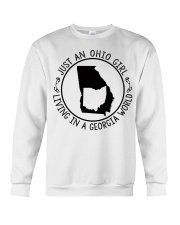 OHIO GIRL LIVING IN GEORGIA Crewneck Sweatshirt tile