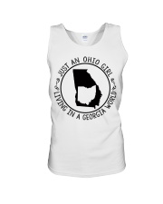 OHIO GIRL LIVING IN GEORGIA Unisex Tank tile