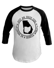 OHIO GIRL LIVING IN GEORGIA Baseball Tee tile