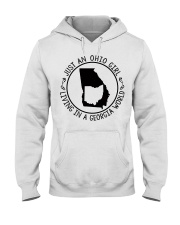OHIO GIRL LIVING IN GEORGIA Hooded Sweatshirt tile