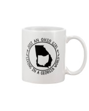 OHIO GIRL LIVING IN GEORGIA Mug tile