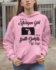 MICHIGAN GIRL IN SOUTH DAKOTA Hooded Sweatshirt apparel-hooded-sweatshirt-lifestyle-07