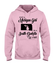 MICHIGAN GIRL IN SOUTH DAKOTA Hooded Sweatshirt front