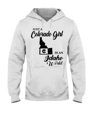 Colorado Girl In Idaho Hooded Sweatshirt tile