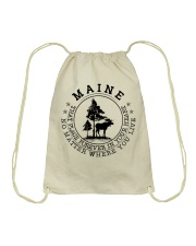 Maine that place forever in your heart Drawstring Bag tile