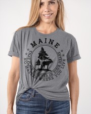 Maine that place forever in your heart Classic T-Shirt apparel-classic-tshirt-lifestyle-front-101