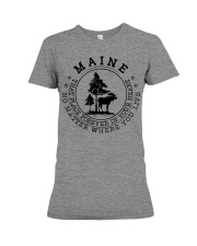 Maine that place forever in your heart Premium Fit Ladies Tee tile