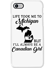 LIFE TOOK ME TO MICHIGAN BE A CANADIAN GIRL Phone Case tile