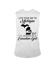 LIFE TOOK ME TO MICHIGAN BE A CANADIAN GIRL Sleeveless Tee tile