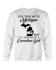 LIFE TOOK ME TO MICHIGAN BE A CANADIAN GIRL Crewneck Sweatshirt tile