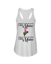 I MISS MAINE Ladies Flowy Tank tile