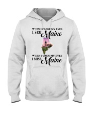 I MISS MAINE Hooded Sweatshirt front
