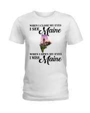 I MISS MAINE Ladies T-Shirt tile