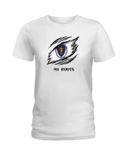 Flag Massachusetts My Roots Ladies T-Shirt tile