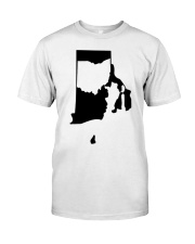 Map Ohio In Rhode Island Classic T-Shirt tile