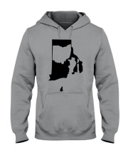 Map Ohio In Rhode Island Hooded Sweatshirt front