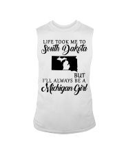 LIFE TOOK TO SOUTH DAKOTA BE A MICHIGAN GIRL Sleeveless Tee tile